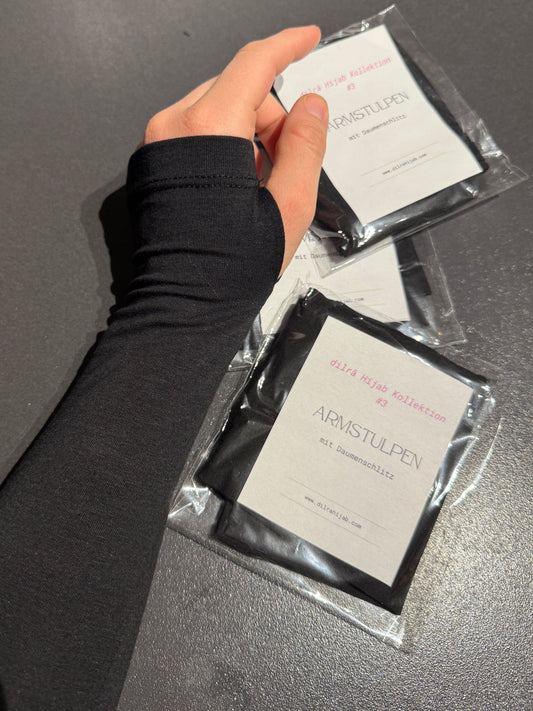 Armstulpen mit Daumenschlitz