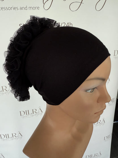 Bonnet mit Rüschendetail & Silikonstreifen