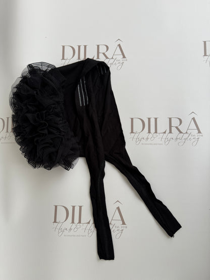 Bonnet mit Rüschendetail & Silikonstreifen