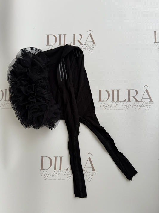 Bonnet mit Rüschendetail & Silikonstreifen