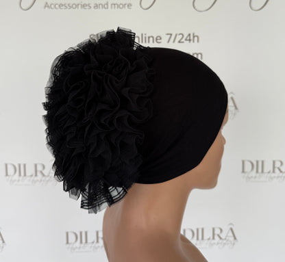 Bonnet mit Rüschendetail & Silikonstreifen