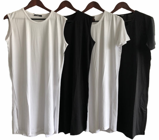 Basic Kleid kurzarm